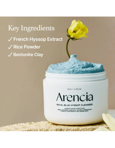 Arencia Mochi Cleanser Blue Hyssop | Limpieza Suave