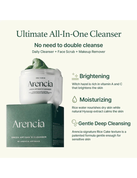 Arencia Green Rice Cleanser | Frescor y Suavidad