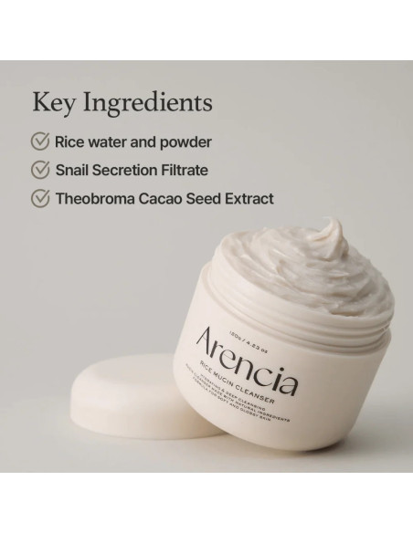 Arencia Rice Mucin Cleanser | Hidratación y Limpieza