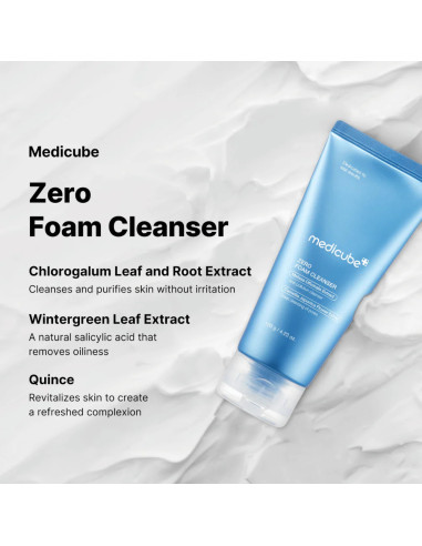 MEDICUBE Zero Foam Cleanser | Limpieza y poros
