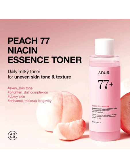 ANUA Peach 77% Toner | Glow y luminosidad