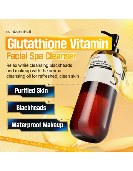 Numbuzin No.5+ Glutathione Cleanser | Limpieza iluminadora