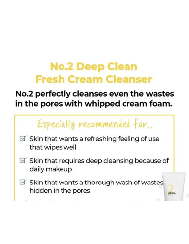 Numbuzin No.2 Cleanser | Limpieza profunda y confort
