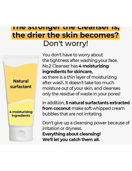 Numbuzin No.2 Cleanser | Limpieza profunda y confort