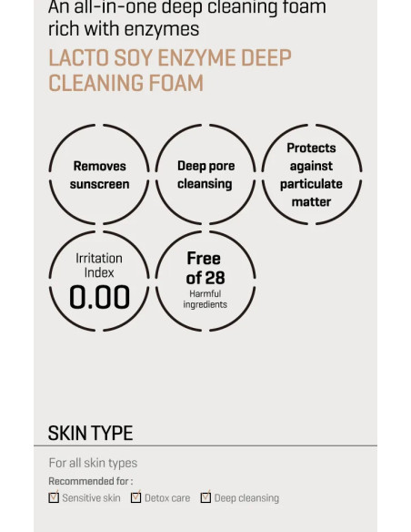 SOME BY MI Lactosoy Enzyme Cleansing Foam | Limpieza profunda