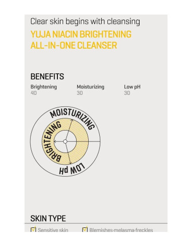 SOME BY MI Yuja Niacin Cleanser | Limpieza y luminosidad