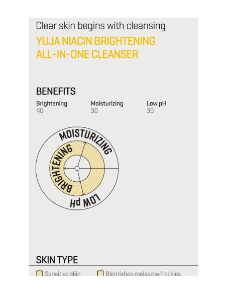 SOME BY MI Yuja Niacin Cleanser | Limpieza y luminosidad
