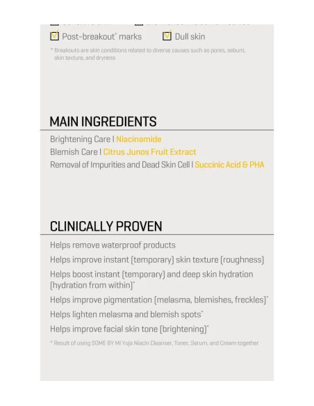 SOME BY MI Yuja Niacin Cleanser | Limpieza y luminosidad