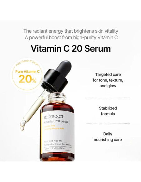 Mixsoon Vitamin C 20 Serum | Sérum iluminador