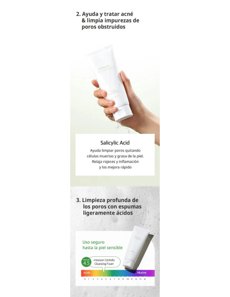 Mixsoon Centella Cleansing Foam | Limpiador calmante coreano