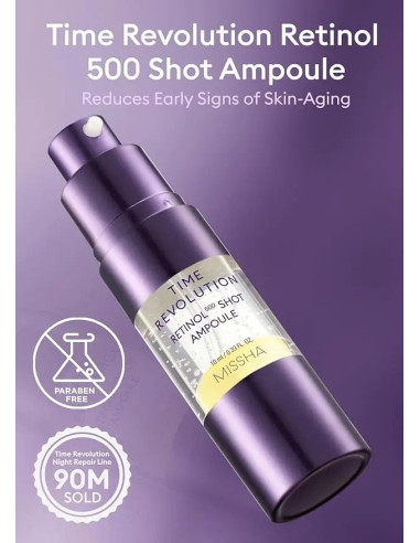 Missha Retinol Ampoule | Sérum antiedad noche