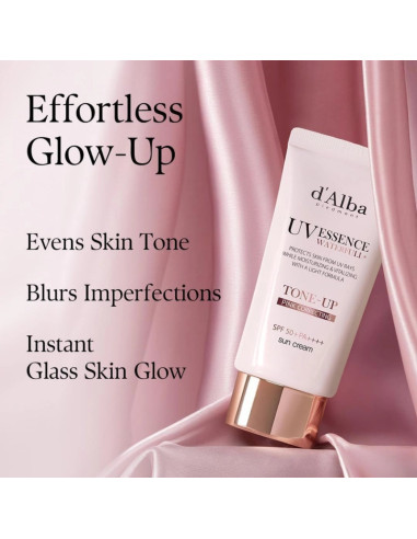 D'ALBA Waterfull Tone-Up Sun Cream SPF50+ | Protector Solar