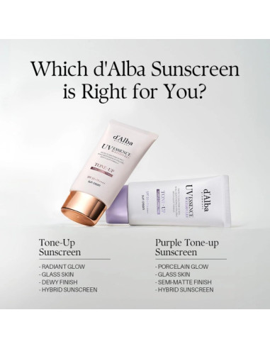 D'ALBA Waterfull Tone-Up Sun Cream SPF50+ | Protector Solar