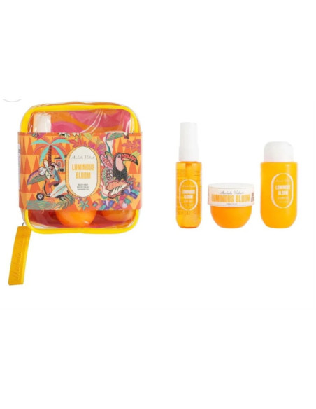 Pack Luminous Bloom con bruma corporal, crema hidratante y gel de ducha.
