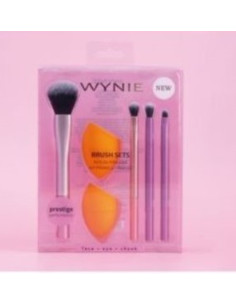 Pack de Brochas con Esponja Wynie para Maquillaje Profesional