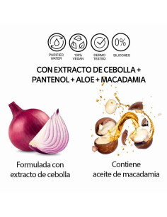 Mascarilla capilar LLORCA-PRO formulada con EXTRACTO DE CEBOLLA, ACEITE DE MACADAMIA y ALOE, 2